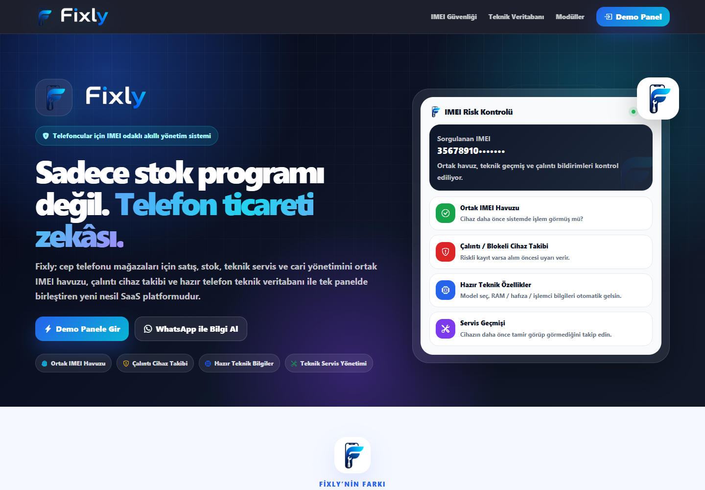 Fixly web ana sayfası